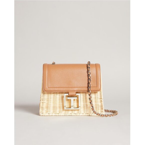 TED BAKER Jayrina basket weave and leather bag